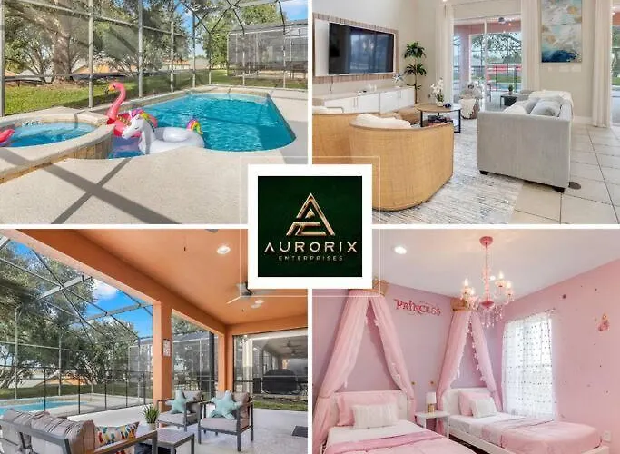 7Bds Villa 12 Min From Disney With Private Pool & Spa